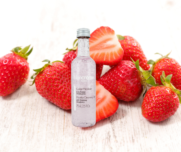 Micellaire reinigingsgel met Aardbei