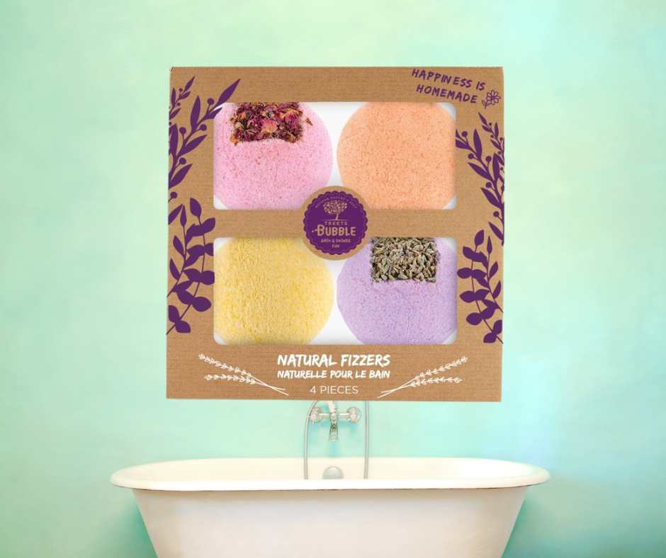 4 XL Natural Badbruisballen