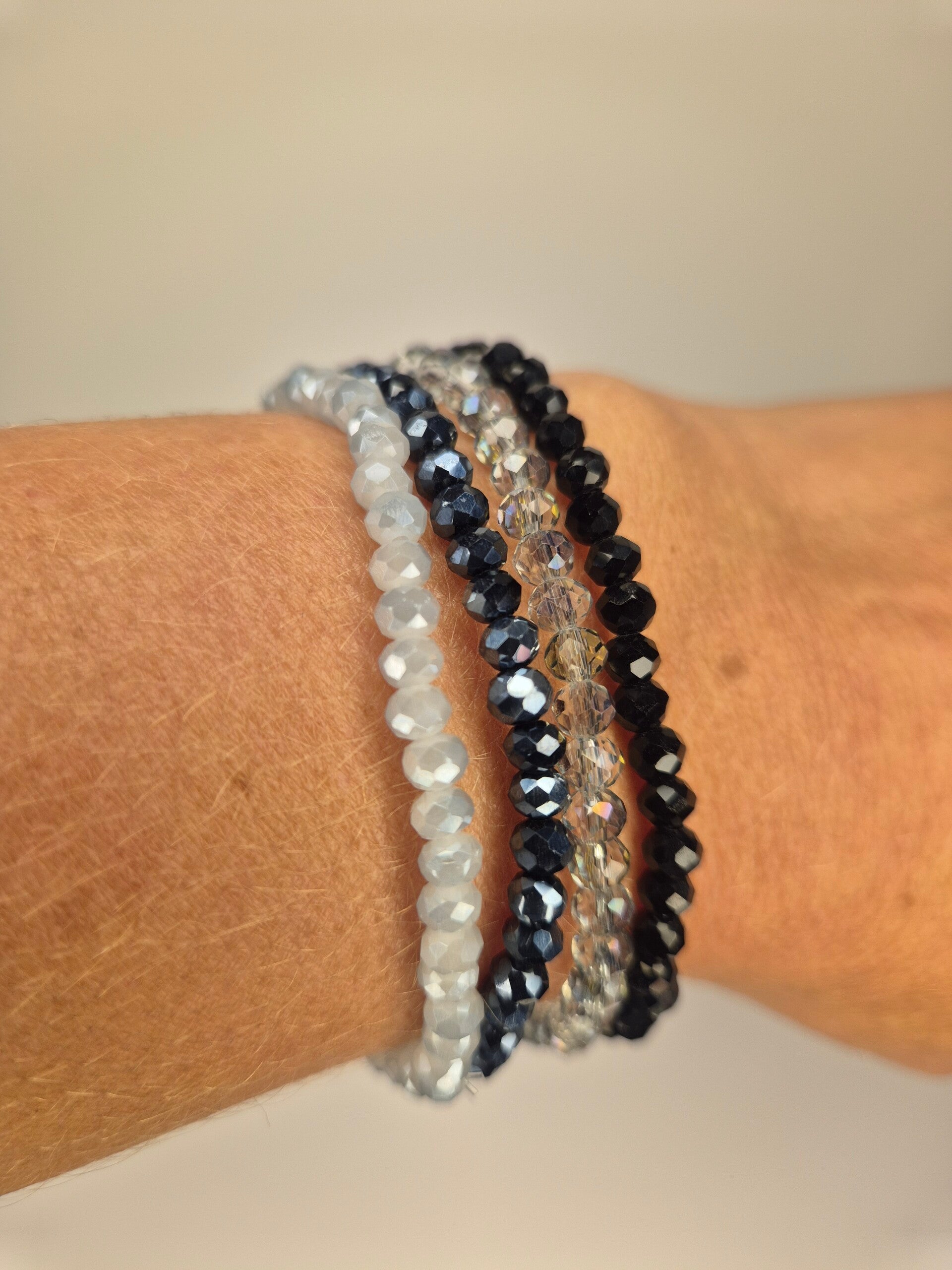 Armbandenset, 4-delig, verschillende kleuren