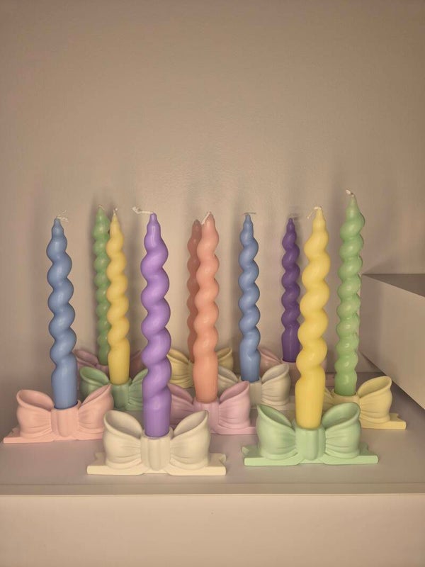 Kaarsenhouder met kaars