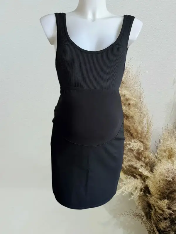 Jolie Jupe de grossesse fluide noir T36/S kiabi