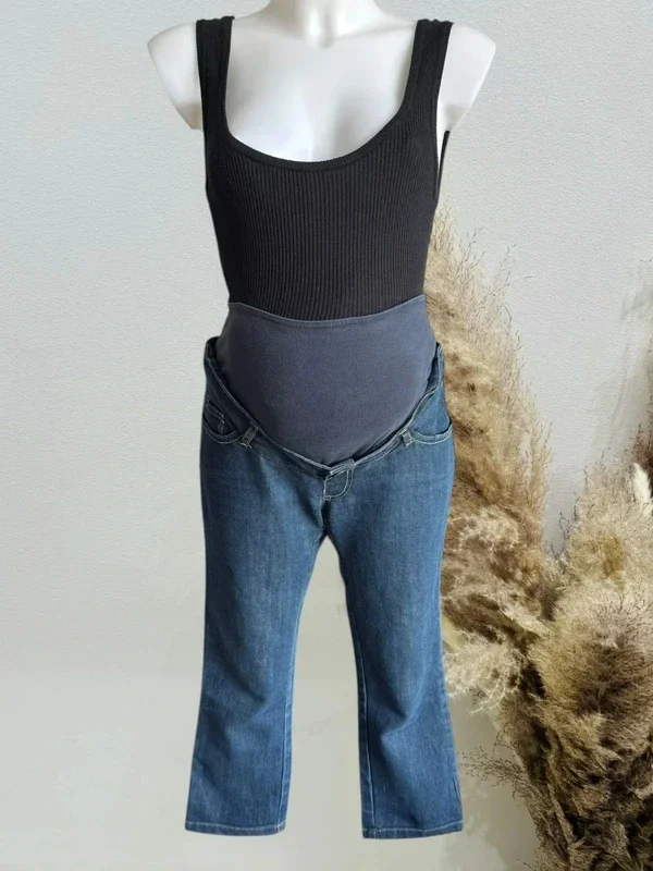 Jeans pantacourt de grossesse Calinkalin T36/S bleu