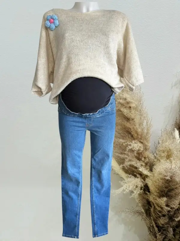 joli jegging de grossesse new look T36/S neuf bleu jeans