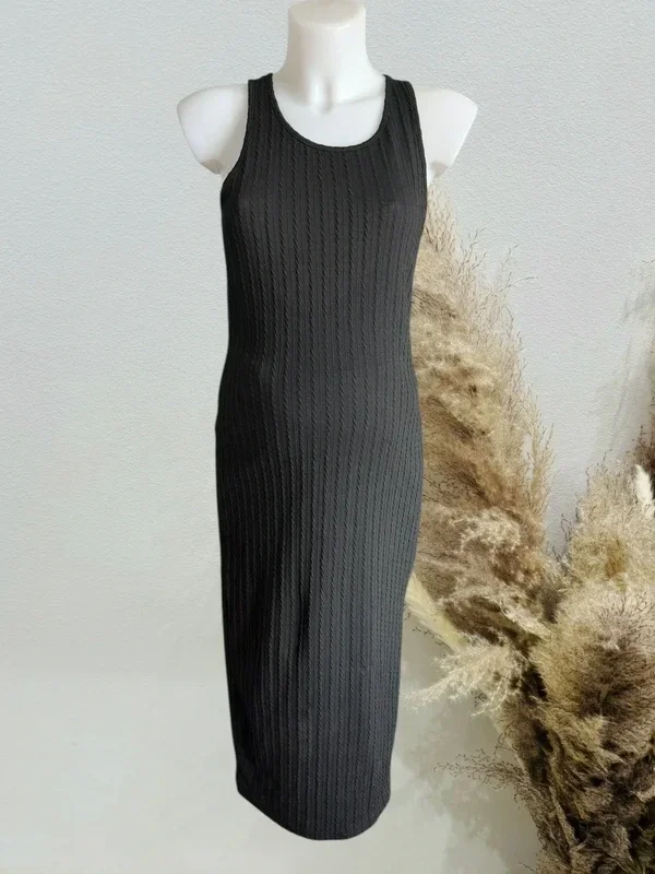 robe de grossesse fendue noir T38/M