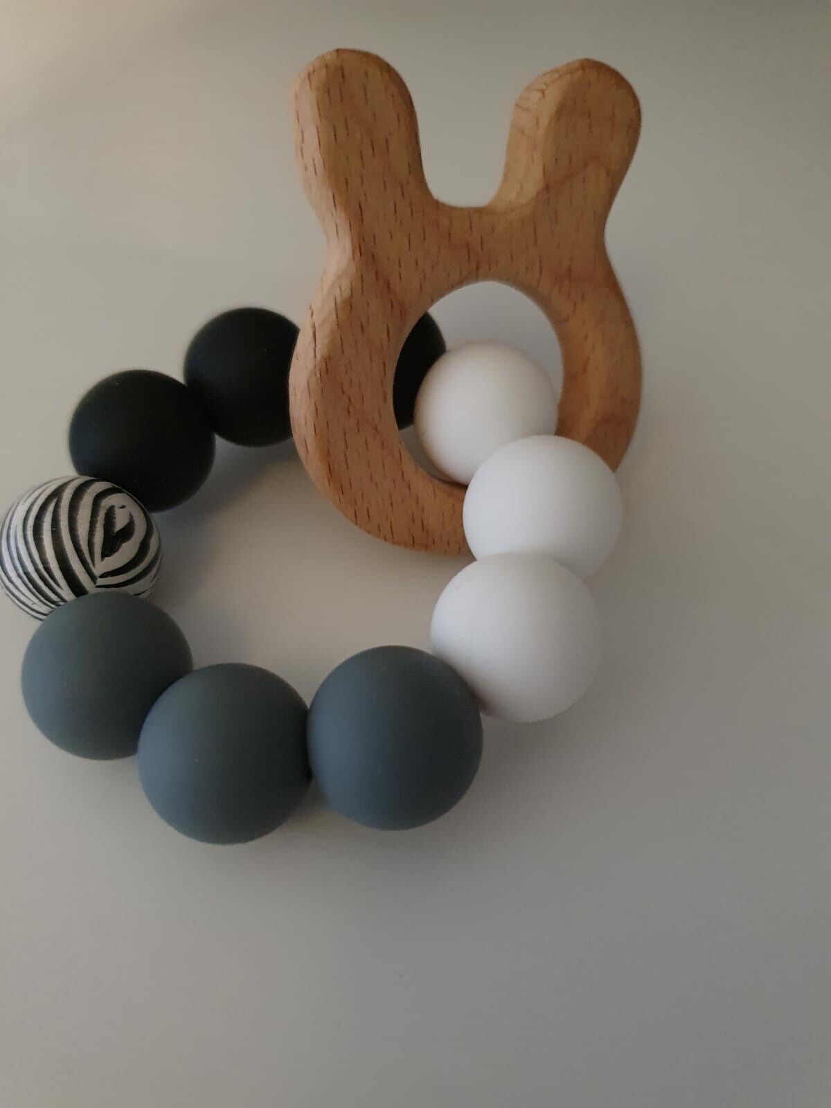 Bijtring - Konijntje Zebraprint