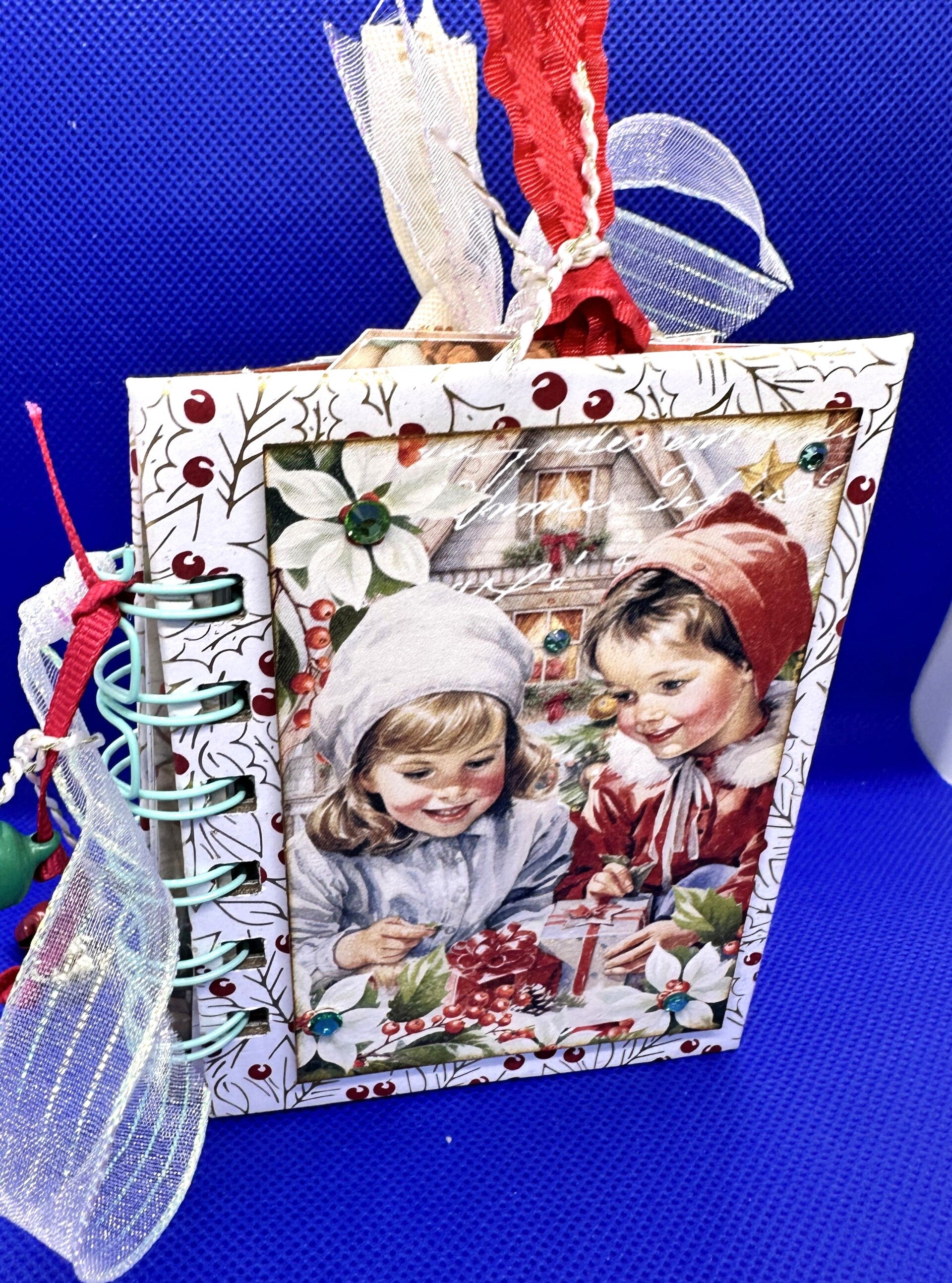 3x4 Cinch Bound Christmas note book