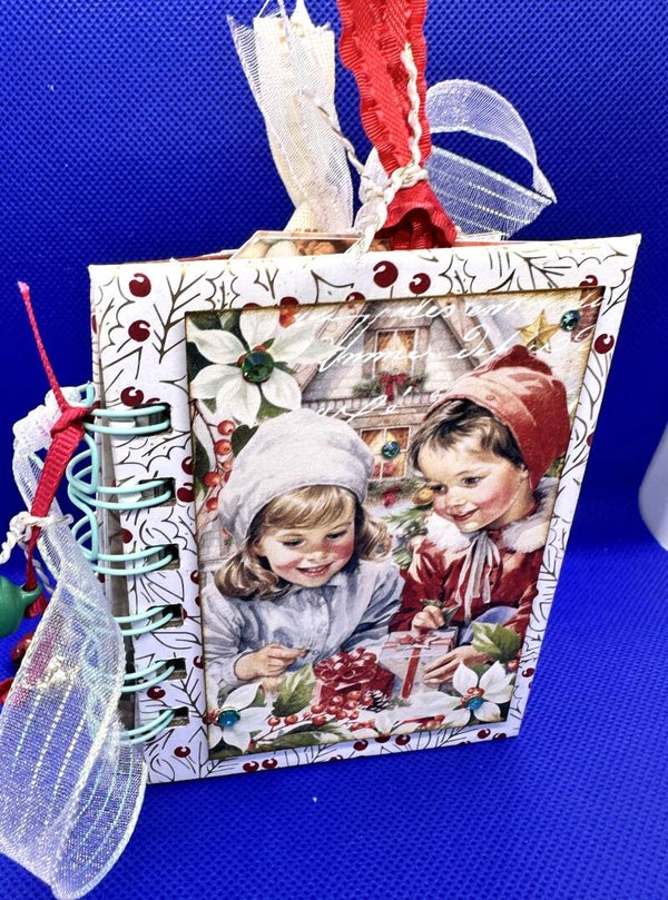 3x4 Cinch Bound Christmas note book