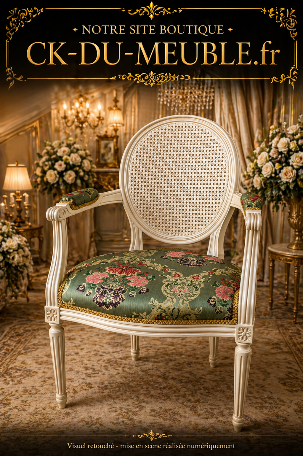 Fauteuil de style Louis XVI
