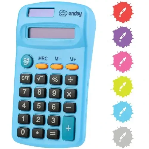 Blue Calculator - 6 pack
