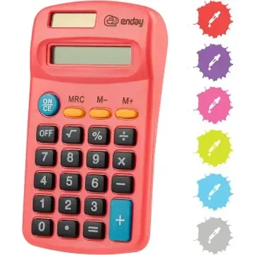 Red Calculator - 6 pack