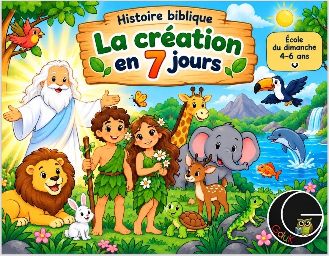 École du dimanche - La création en 7 jours