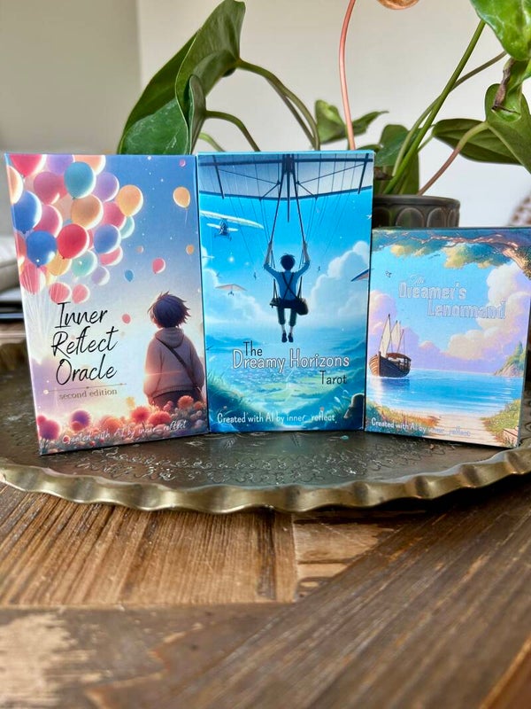 Dreamy Collection Deal : Oracle + Tarot + Lenormand + Pouch *