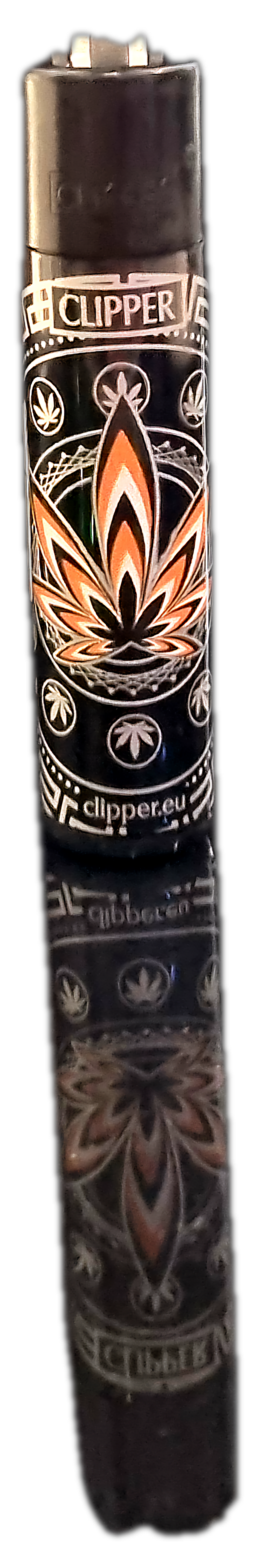 CLIPPER Orange Leaves #33 Feuerzeug