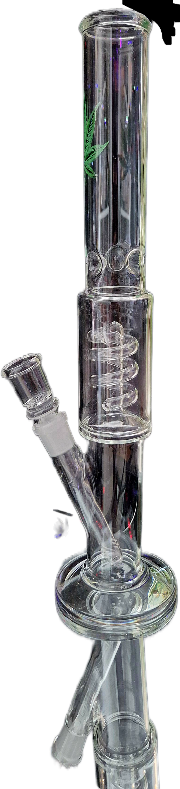 Zylinder Leaf Bong (ICE Percolator) 40cm