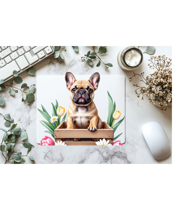 Mousepad with French Bulldog design