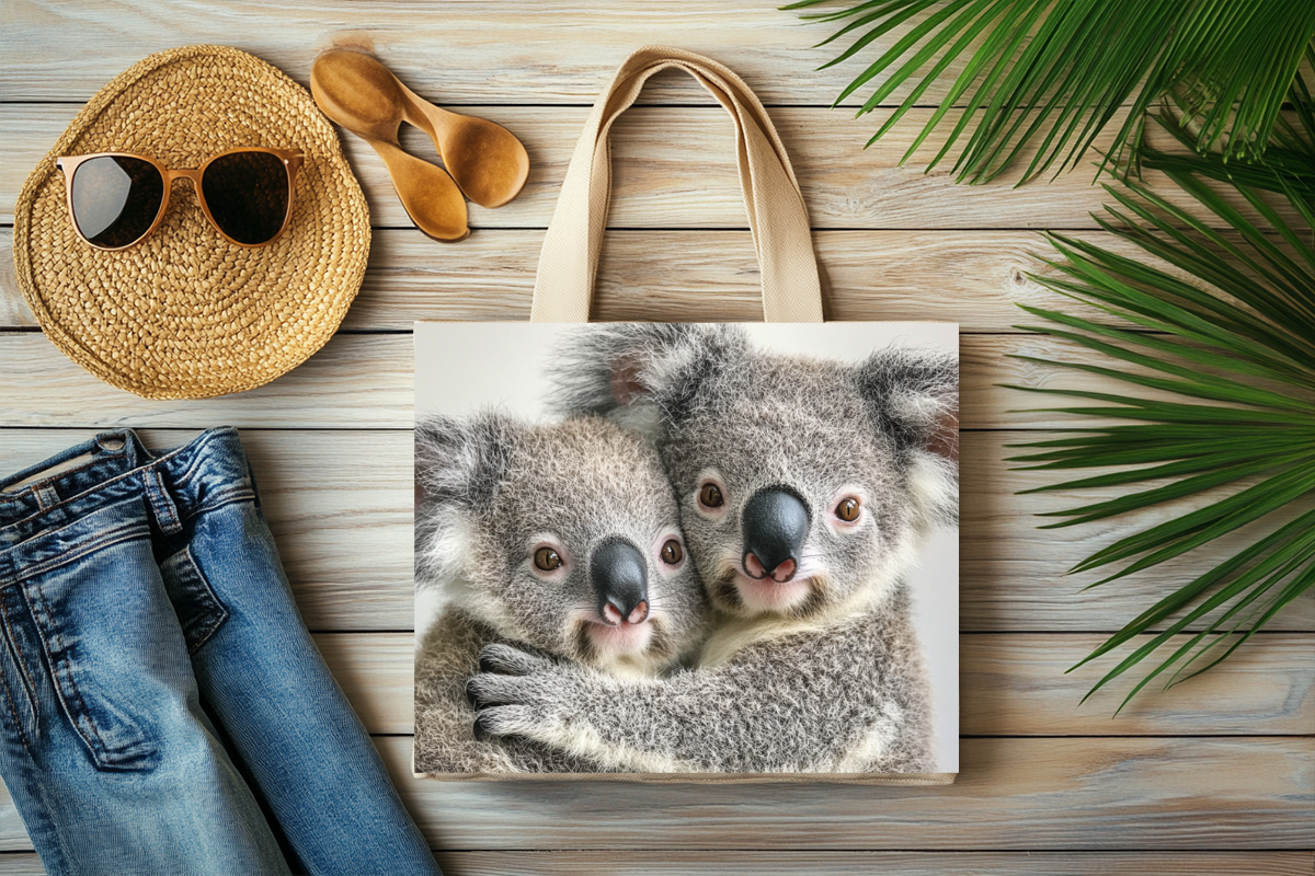 Koala Design Canvas Tote Bag
