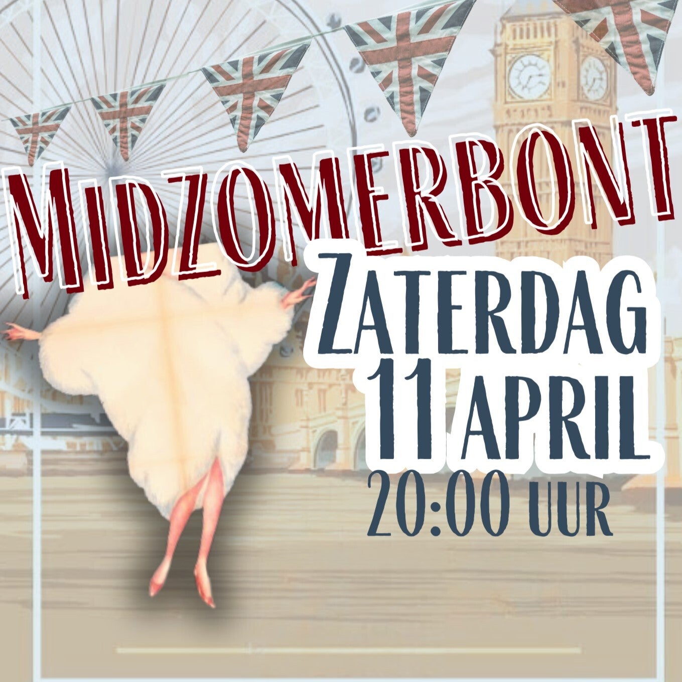 Midzomerbont zaterdag 11  april 20.00 uur VOOR VRIENDEN