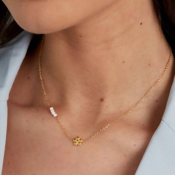 Ketting - Flowers & Pearls