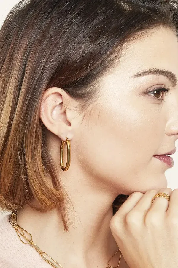 Oorbellen - Smooth Oval