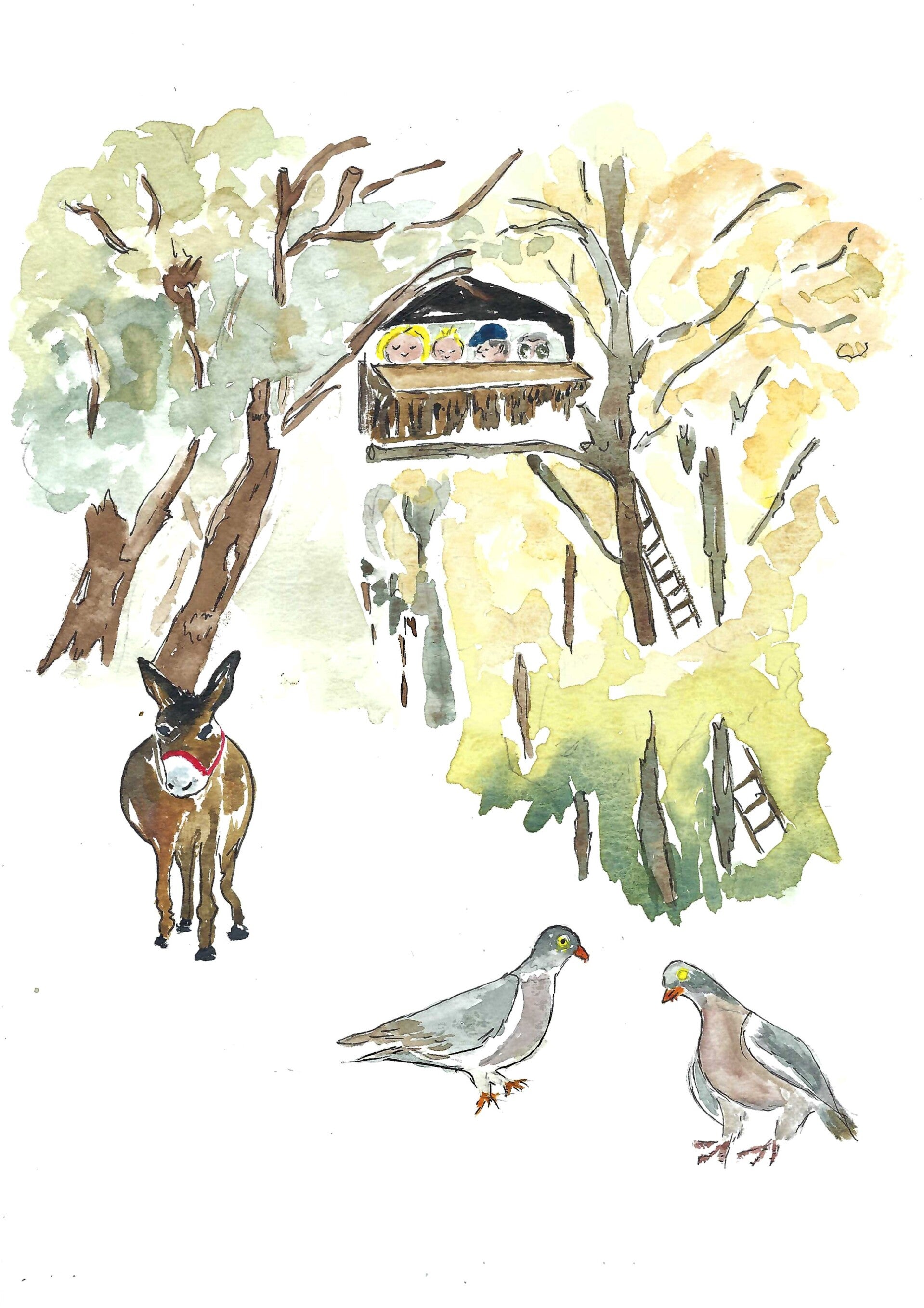 Reprographie aquarelle LA VIGIE