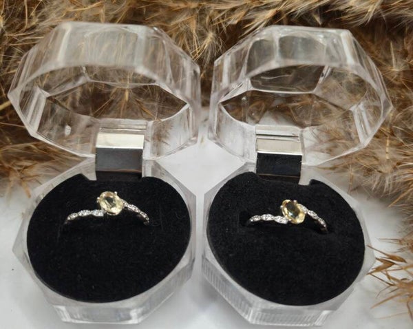 Citrin Ring Silber 925