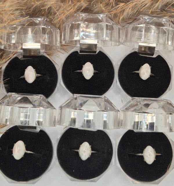 Pink Larimar Ring Silber 925