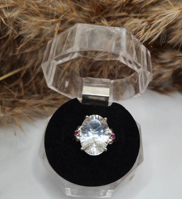 Clear Quarz Ring Silber 925