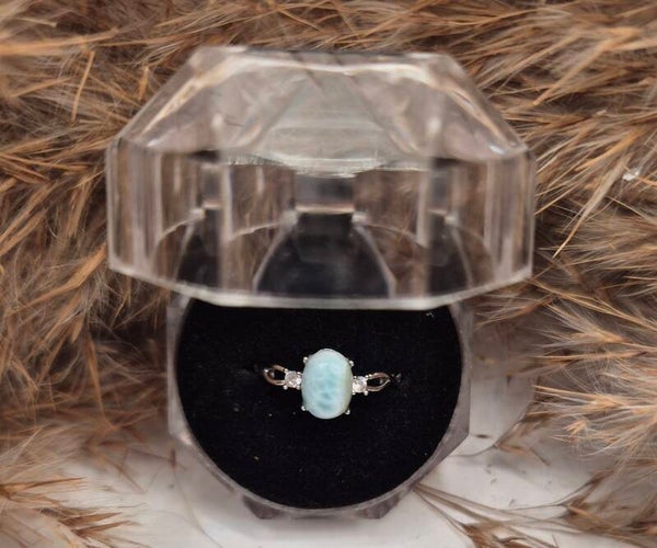 Larimar Ring (KEIN Silber)