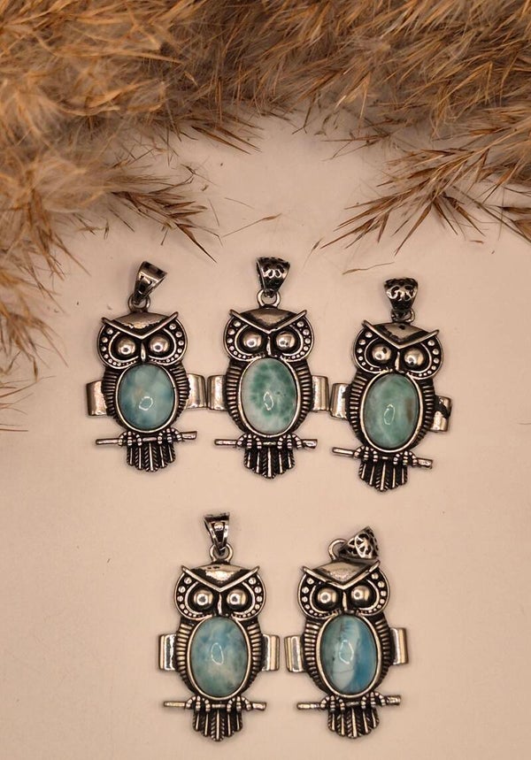 Larimar Kettenanhänger (KEIN Silber)