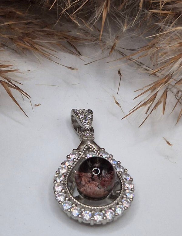 Gartenquarz Kettenanhänger (KEIN Silber)