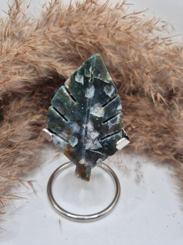 Moosachat Blatt (B-Ware)