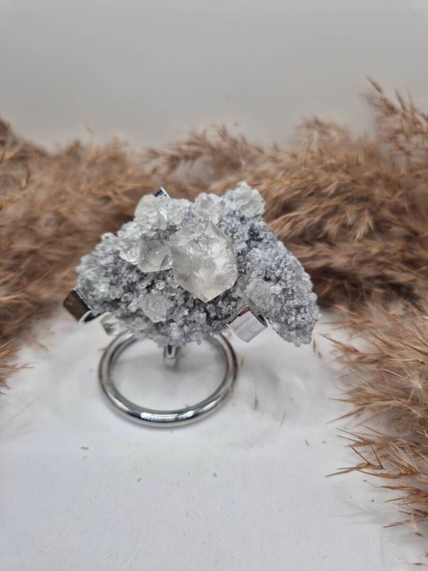 Quarz mit Calcit Cluster (B-Ware)