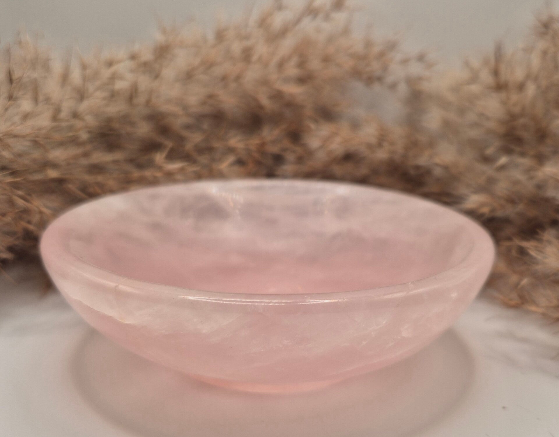 Rosenquarz Schale