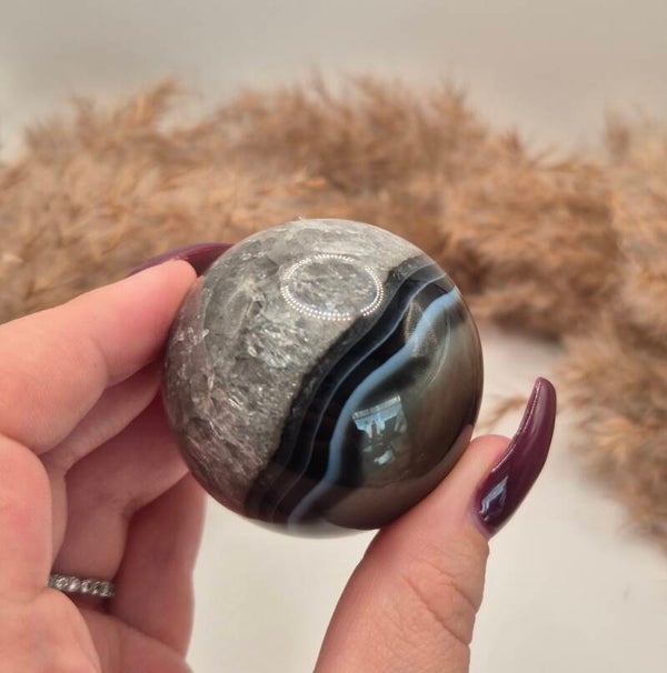 Schwarze Achat Kugel