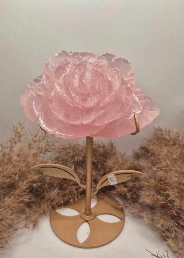 Rosenquarz Blume Größe L