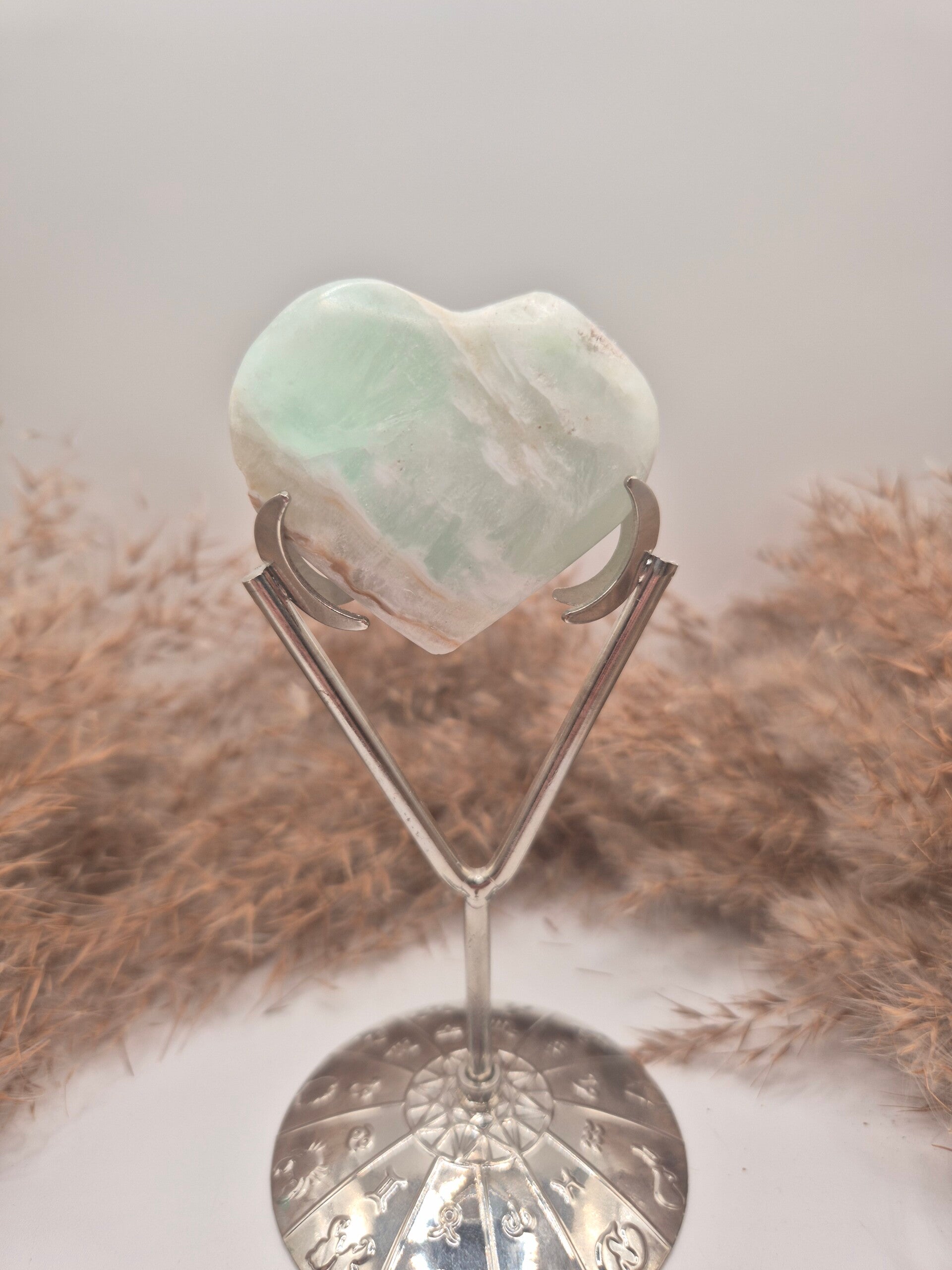 Karibischer Calcit Herz