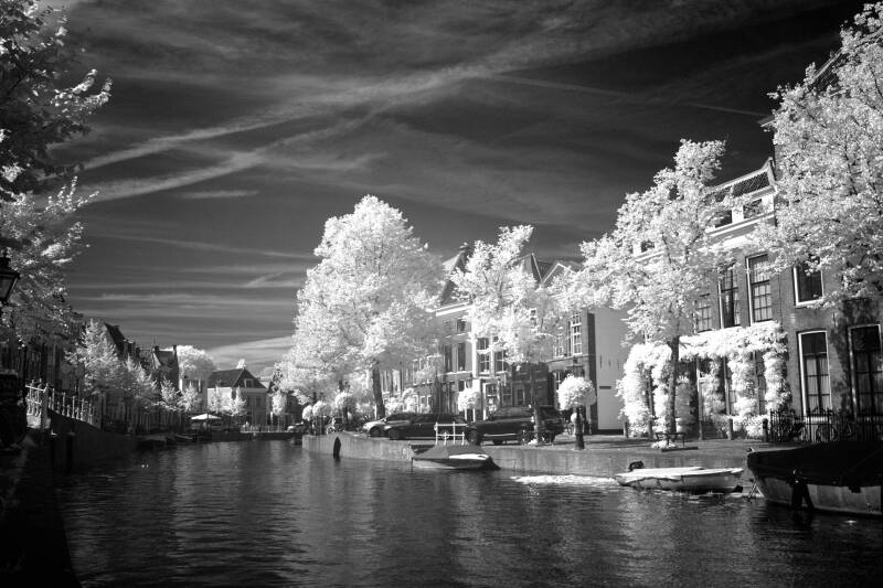 rapenburg leiden infrarood