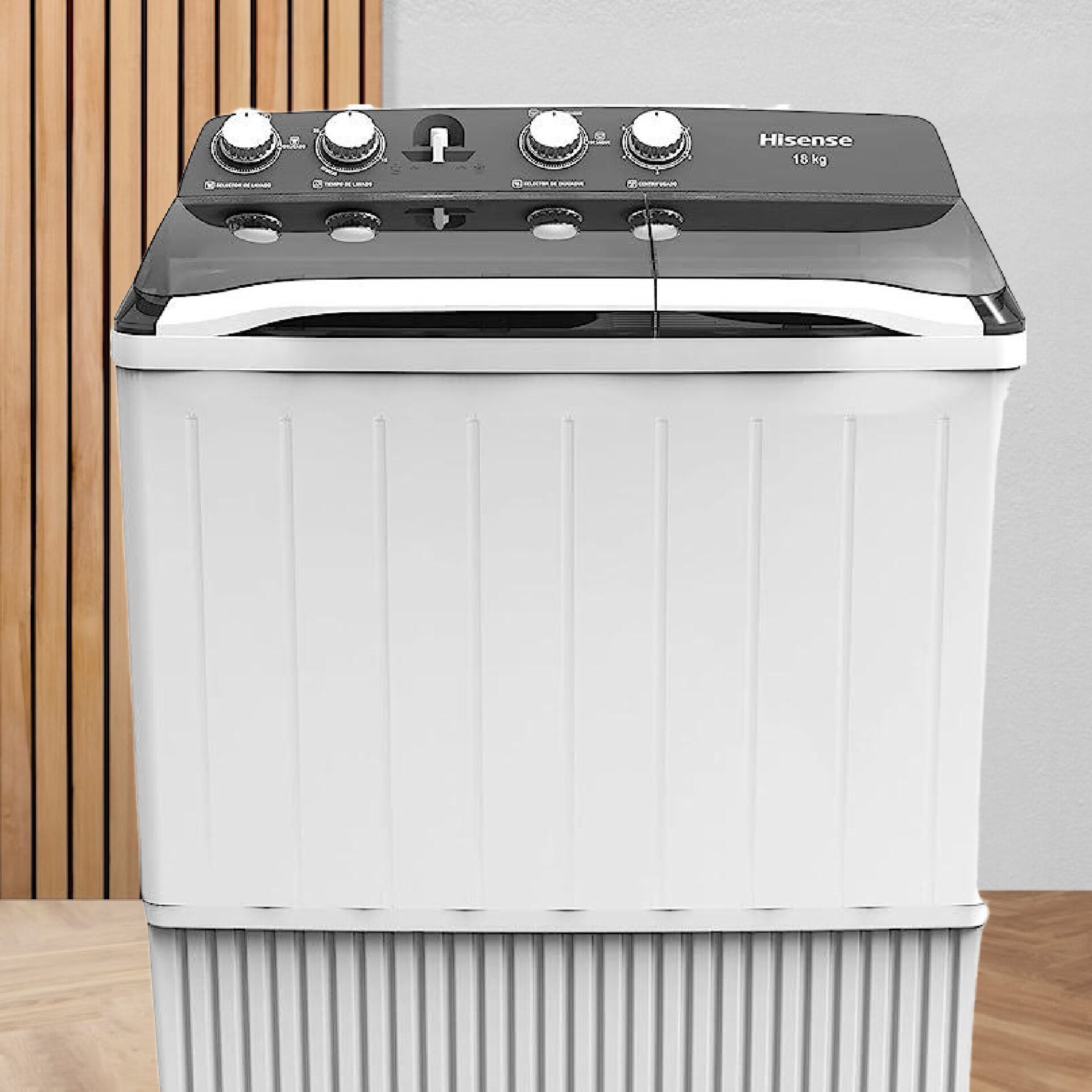 Lavadora Semiautomática De Doble Tina Hisense WSA1803P