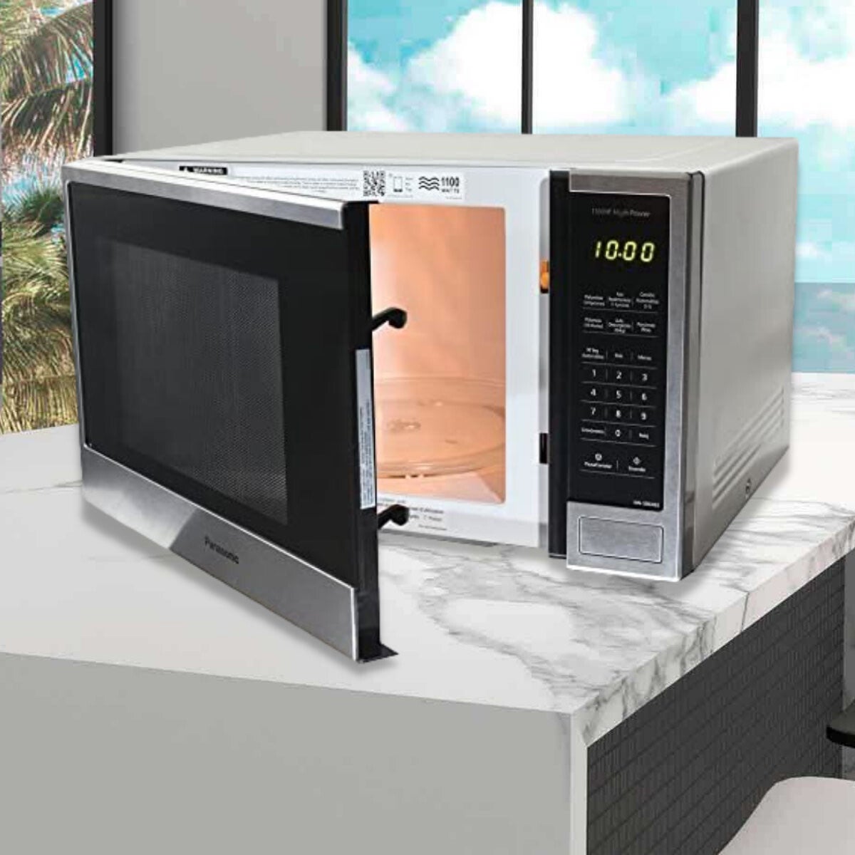 Horno de Microondas Convencional Silver Panasonic NN-SB646SRUH