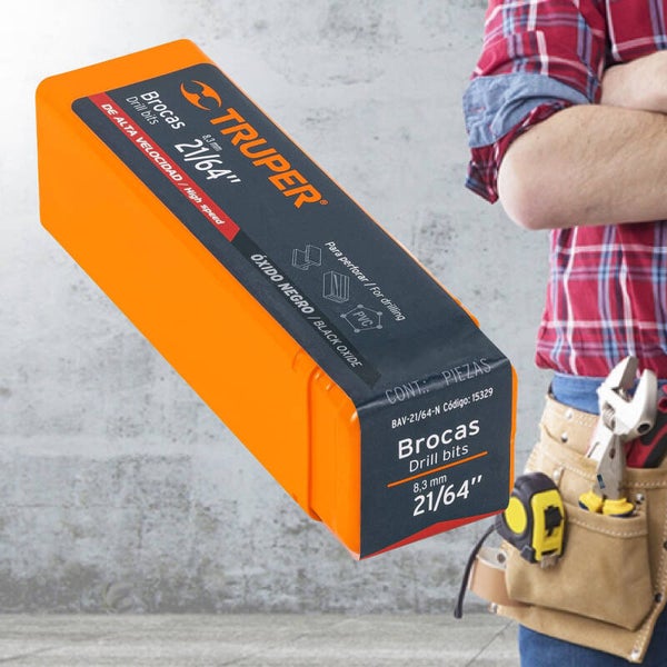 2 Brocas de alta velocidad 21/64' modelo BAV-21/64 Marca Expert