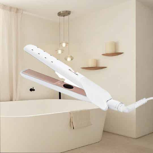 ALACIADORA 1P PLACAS TURMALINA/CERAMICA BLANCO TAURUS