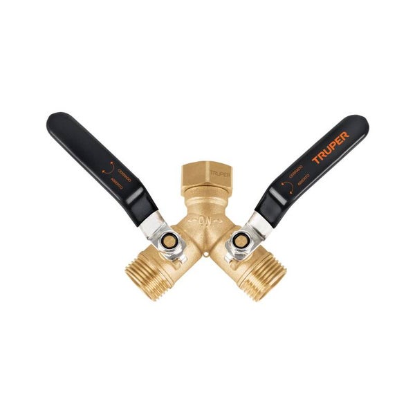AM3K104200 Conector 'Y' 3/4' cuerpo robusto con tuerca móvil p/manguera