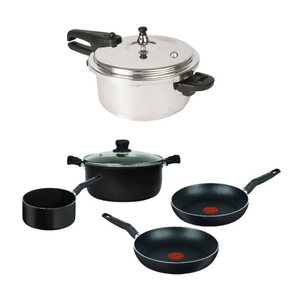 AM3KBATOL Combo Cocina Completa: Batería Vital 5 Pzs + Olla de Presión 4 L
