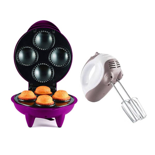 AM3KMACUP Combo Repostería Creativa: Batidora Manual Koblenz + Máquina de Cupcakes Taurus