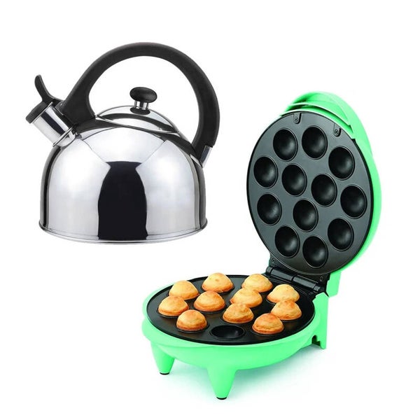 AM3KTETMA Combo Cocina: Tetera 2 L + Máquina de Pop Cake