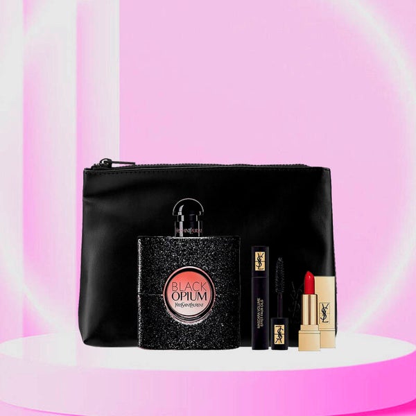 BLACK OPIUM EDP + LIPSTICK + MASCARA + BOLSA 90ML