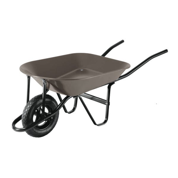 AM3K22647 Carretilla 4 ft3, gris, neumática, bastidor tubular, PRETUL
