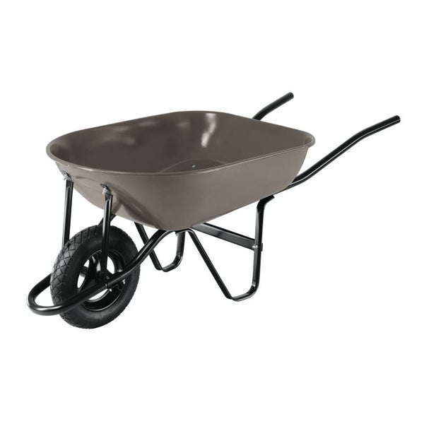 AM3K20646 Carretilla 5.5 ft3, gris, neumática, bastidor tubular, PRETUL