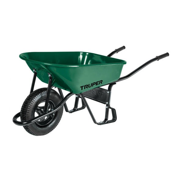 AM3K11761 Carretilla 4.75 ft3 angosta, neumática, tubular, TRUPER
