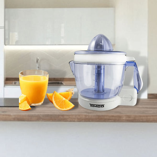EXPRIMIDOR DE CITRICOS CON JARRA DE 1250ML BLANCO TIMCO